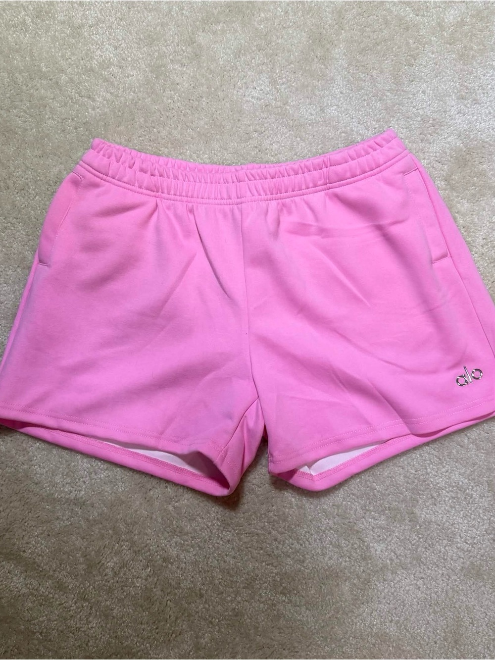ALO Yoga Bright Pink Athletic Shorts Brand New